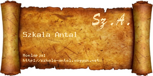 Szkala Antal névjegykártya